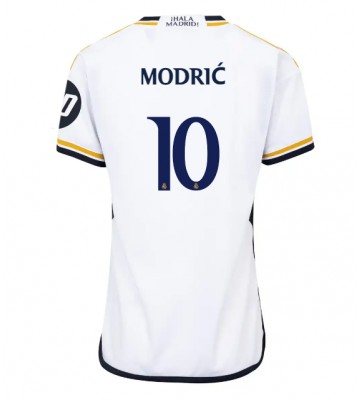 Real Madrid Luka Modric #10 Primera Equipación Mujer 2023-24 Manga Corta